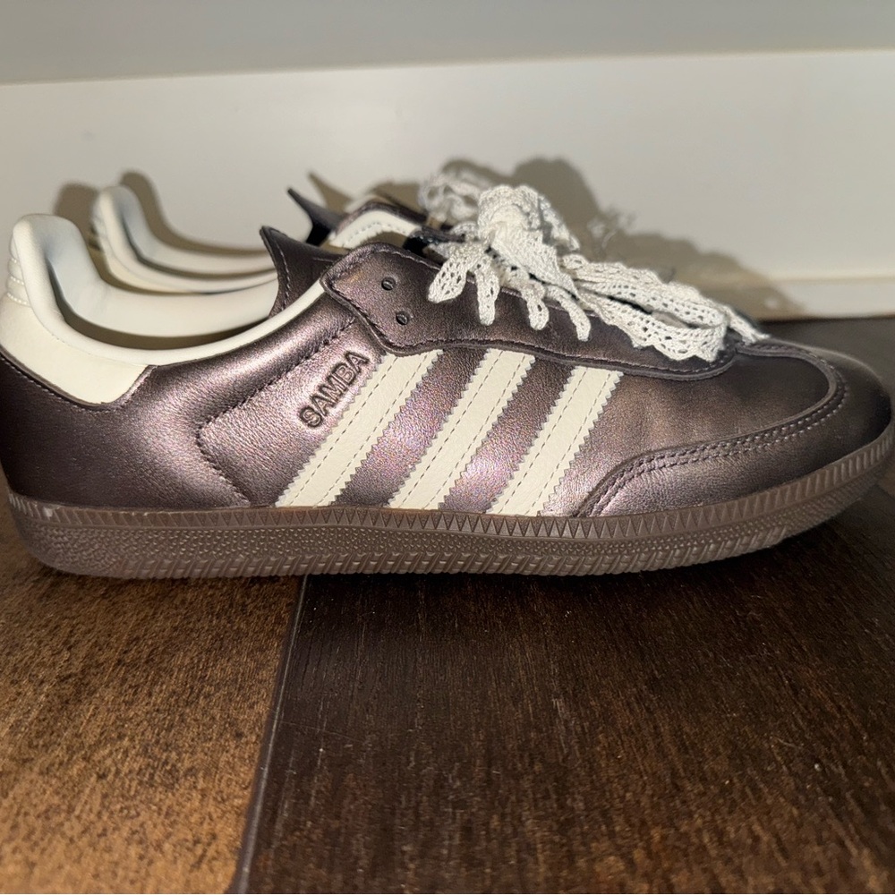 Adidas Purple Metallic Sambas